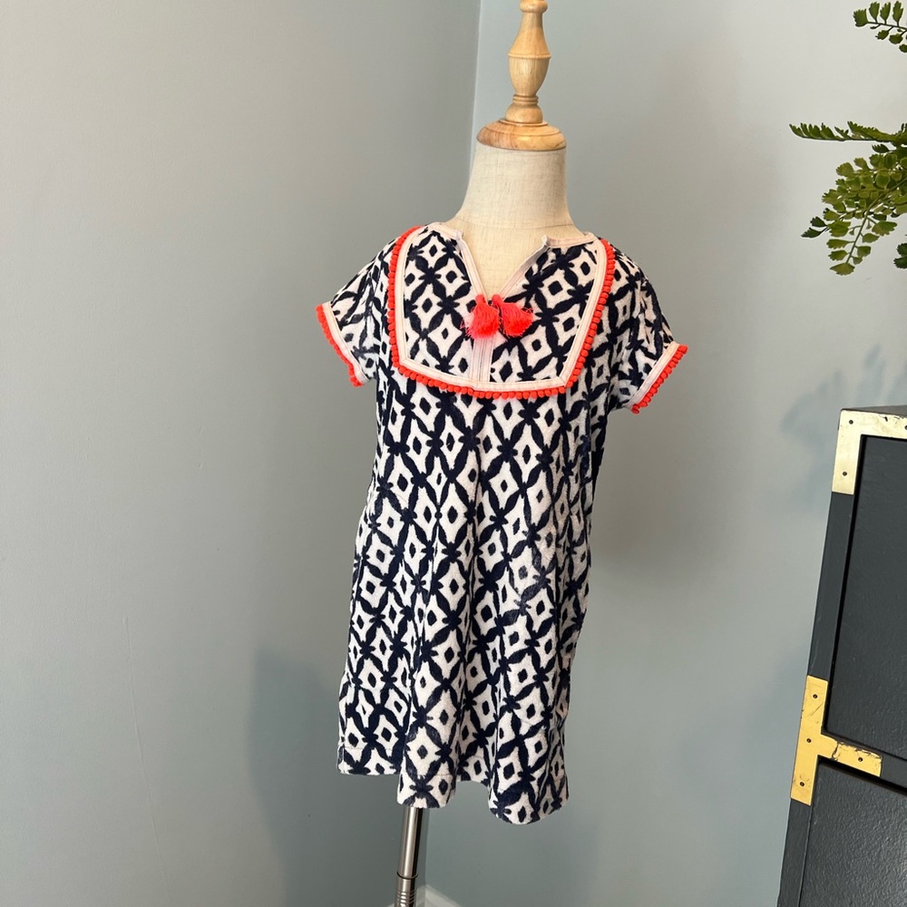 Crewcuts Navy and White Top with Red Trim
